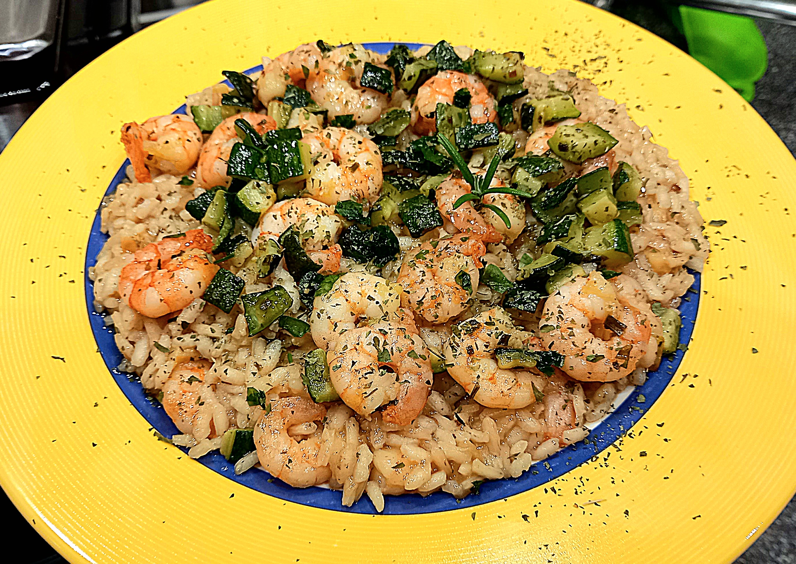Prawn Courgette Risotto
