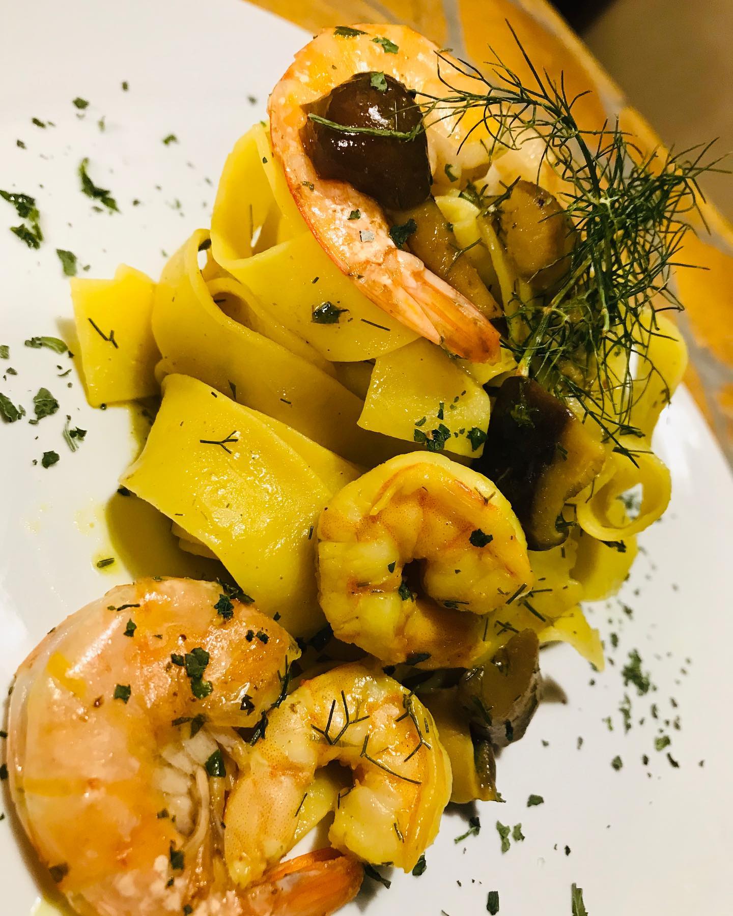 Prawns Fennel Pappardelle
